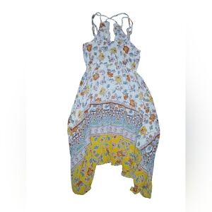 Floral Angie Maxi Dress with Yellow Accents